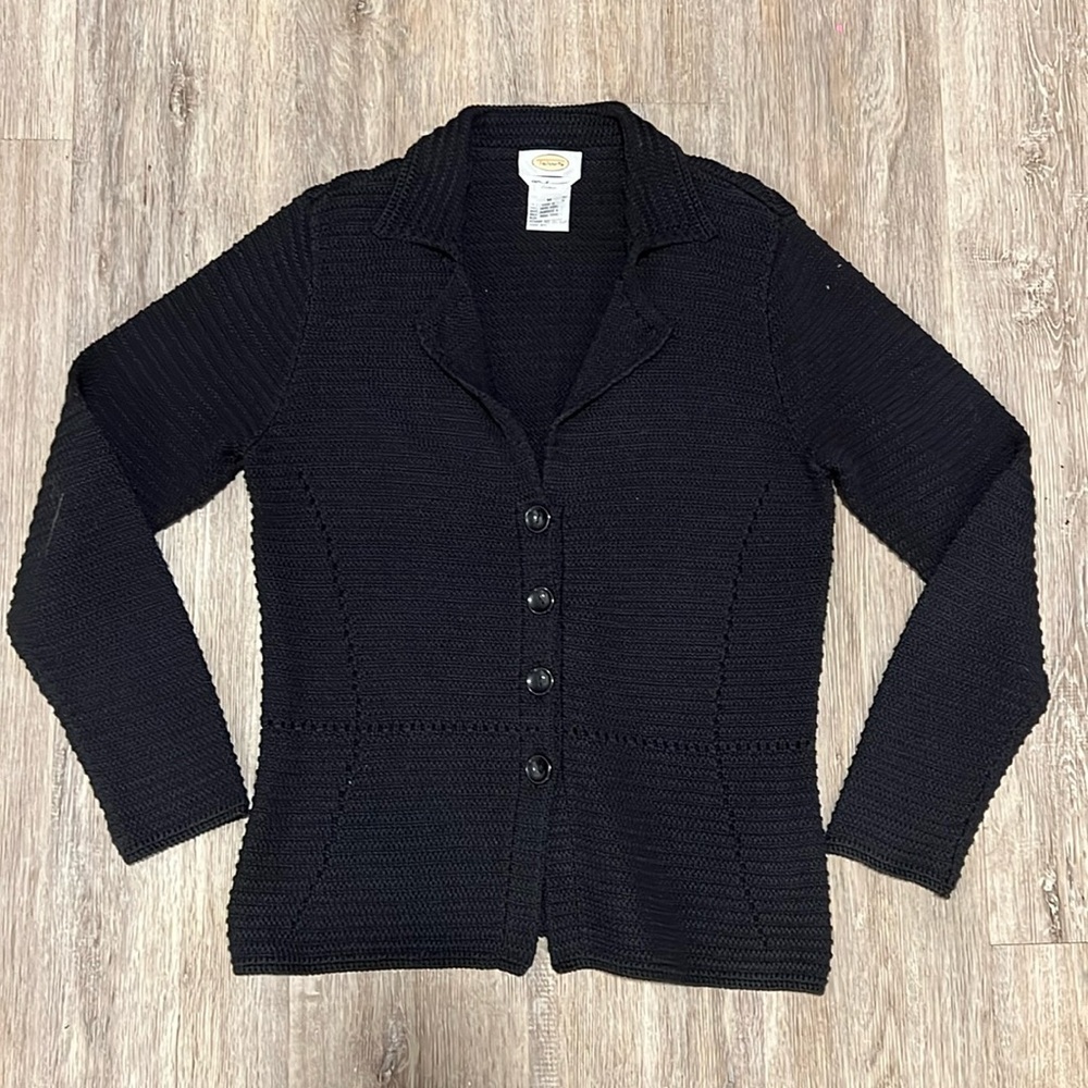 Talbots 100% Mercerized Cotton Heavy Button Up Sweater​